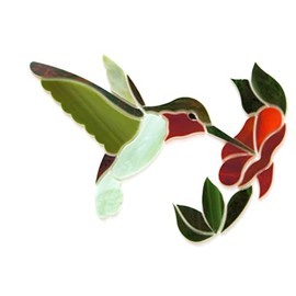 Green Hummingbird with Flower Premium Pre-Cut Kit