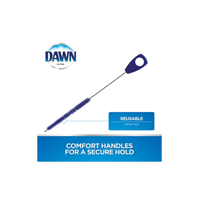 Dawn - Cepillo para Polvo de Limpieza para pajitas Reutilizables,