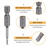 HARFINGTON 5pcs H4.0 Hex Head Drill Bit Wrench 4mm Metric