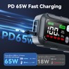 6000A Car Battery Jump Starter, 65W Quick Charger, 26800mAh Jump