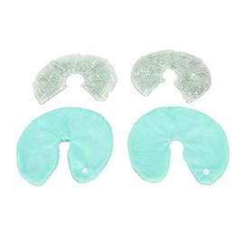 Almohadillas de Gel para el Pecho, 1 par de Compresas Frías y Calientes Reutilizables, Paquete de Hielo para Lactancia, Almohadillas para el Pecho,...