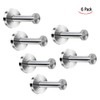 Linian Pack of 6 Stainless Steel Round Wall Hooks Towel