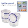 Jinsion Set of 4 PP5 Food Storage Containers with Lid,