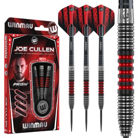WINMAU Darts - Joe Cullen Special Edition 21 g Darts - Professional Steel Darts Set - 90% Tungsten Professional Dart Set with Dart Flights & Dart Shafts
