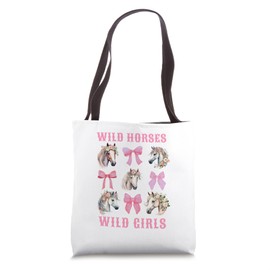 Coquette Bow Horse Riding Western Girl Country Cowgirl Tote Bag