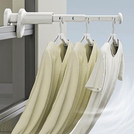 Foldable Clothes Hanger for Travel Clothes Airer Small Portable Mini Clothes Dryer Wall Dryer Extendable Folding Clothes Hook Wall Suitable for Multiple Scenarios for up to 7 Clothes Items