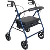 Probasics Heavy Duty Aluminum Bariatric Rollator with 8-inch Wheels, 400