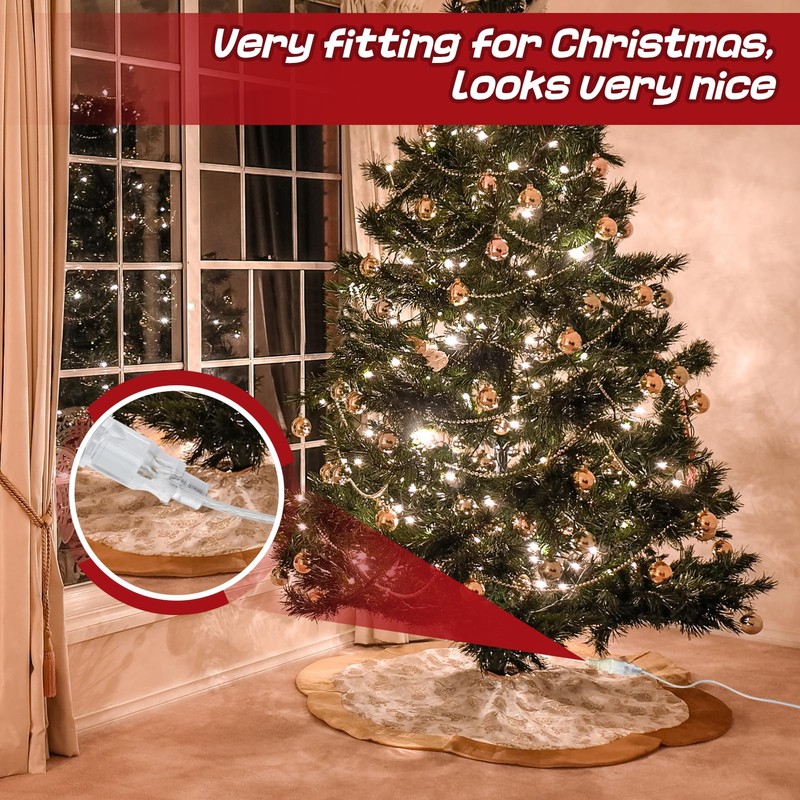 Clear Extension Cord - 15 FT Male to Female Invisible