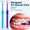 Ceonam 8 Pack Manual Interdental Toothbrushes Soft Bristle Oral Cleaning