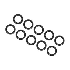 QUARKZMAN Nitrile Rubber Rings Sealing O-Rings 14 mm x 9 mm x 2.5 mm for Tap Plumbers Repair Seal Connection, Black Pack of 10