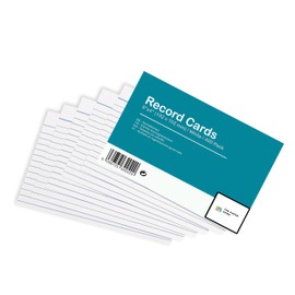 [400 Pack] Revision Cards 6x4 White Record Cards FlashCards Ruled (6”x 4”) 152mm x 102mm Blank Flash Cards Index Cards