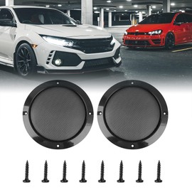 MACHSWON 2pcs Car Woofer Subwoofer Grill Speaker Grill Cover Mesh Protector Cover 6inch Black