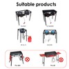 Heavy-Duty Waterproof Patio Cover for 2-Burner Outdoor Cooking System, Camp