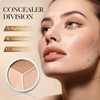 Tri-Color Concealer Palette, Natural Coverage, Precise Skin Tone Matching, Easy
