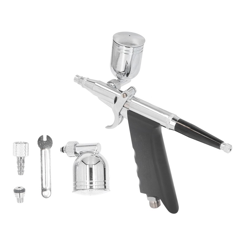 Air Paint Spray Gun Dual Action Trigger Gravity Feed Airbrush