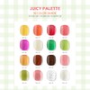 classic nail Nekogel Juicy Palette 2 Fruit Nail Glitter Syrup