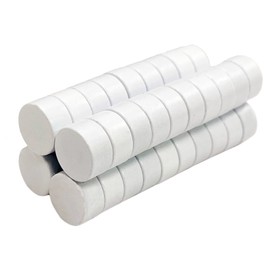40PCS Multi-Use Premium Epoxy Coating Small Round Magnets,White Neodymium Disc Magnets for Whiteboard,Kitchen,Science, Craft, Office,Fridge,DIY, 10x5mm