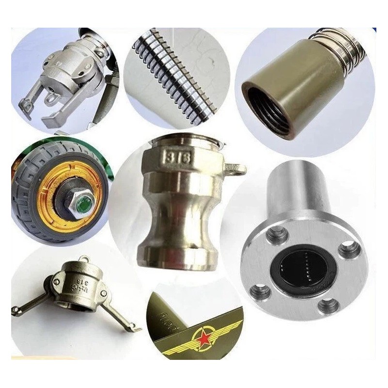 4-Wheels Heavy Duty Mini Cannon with Recoil Mechanism, Desktop Ornament
