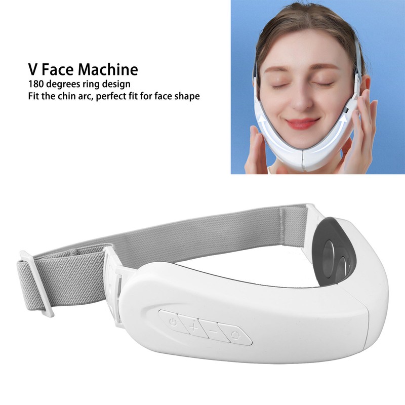 V Face Machine White Electric Microcurrent Recharge Intelligent Face Lift