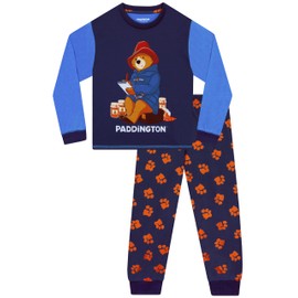 Paddington Bear Pyjamas Boys Long Sleeve Pyjamas Children Pyjamas for Boys Pyjamas Children, blue