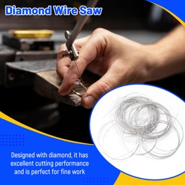 Diamond Wire Saw Cutting Tool Minimal Loss 1 Meters/lot,Superfine Diamond Wire Cutting Saw Blade for Jade,Tile Ceramics Metal, 0.25mm