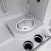 LQS Oval Stainless Steel RV Sink, 13.39" x 10.63" Small