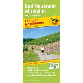 Bad Neuenahr-Ahrweiler und das Ahrtal: Rad- und Wanderkarte mit Ausflugszielen, Einkehr- & Freizeittipps und Rotweinwanderweg, wetterfest, reissfest, ... 1:25000 (Rad- und Wanderkarte: RuWK)