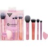 SADOWAY Set de brochas de maquillaje 5 piezas + esponja
