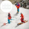 Hsthe Sea 3 Pieces Miniature Model Skiing Figures Scenario Scenes