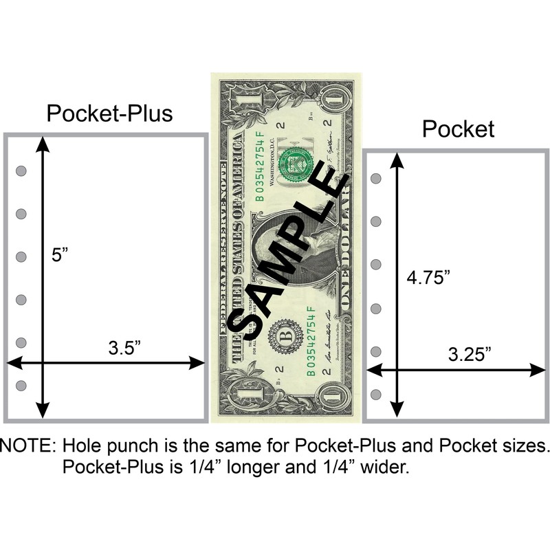 Pocket-Plus Size Name & Address Refill, Sized and Punched for