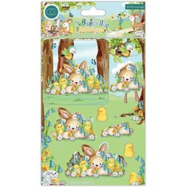Bluebells and Buttercups - 3D Decoupage