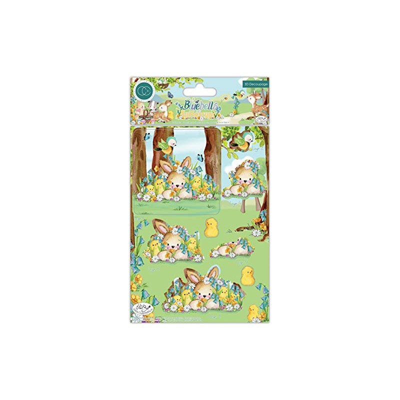 Bluebells and Buttercups - 3D Decoupage