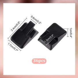 PH PandaHall 36pcs Black Plastic Ring Holder Small Jewelry Display Clip Ring Clips Stand Single Finger Ring Support Ring Display for Engagement Wedding Rings Jewelry Store Vendors Bedroom