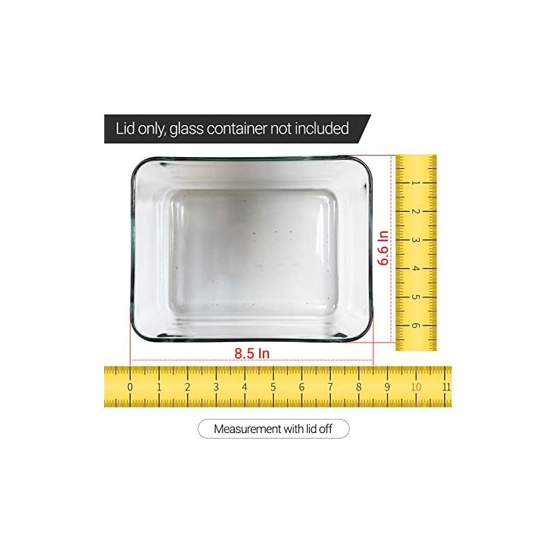 Replacement Lids fits Pyrex 6-Cup Glass Food Storage Container Bowls,