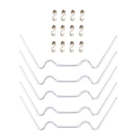100x Thick Stainless Steel "W" Wire "Z" Fixing Elite Greenhouse Repair Glazing Clips (50x W Glazing Clip and 50x Z Fixing Clip)