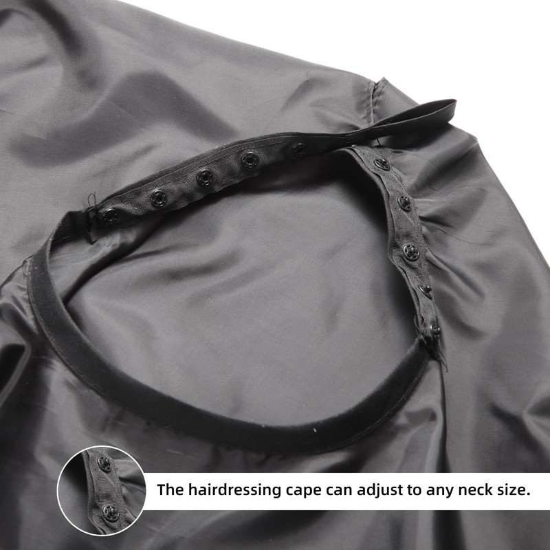 Omvoina Professional Hair Cutting Cape with Adjustable Snap Closure, Salon