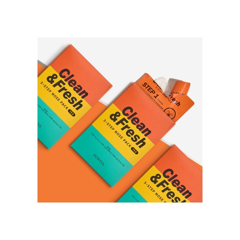 Eunyul Clean & Fresh 3-Step Nose Pack 7-Pack Set /