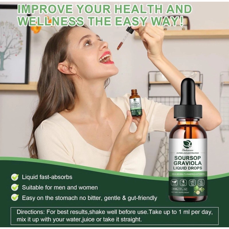lukaree Lot of 2 ~ LUKAREE ~ Soursop Graviola Liquid