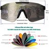 OUTDOORSPARTA Sports Sunglasses (6th Black Temple, Silver Lens)
