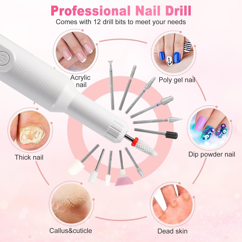 Brencco Professional Cordless Nail Drill Bit