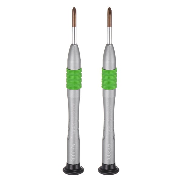 HARFINGTON 2pcs Precision Phillips Screwdriver 3.0mm Magnetic Cross Head Mini