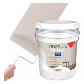 Sherwin Williams Pintura Vinílica Gris 19 Lt Viniplus Acabado Mate