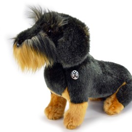 Waldi Dachshund Cuddly Toy Dog Sitting 31 cm Plush Rough Hair