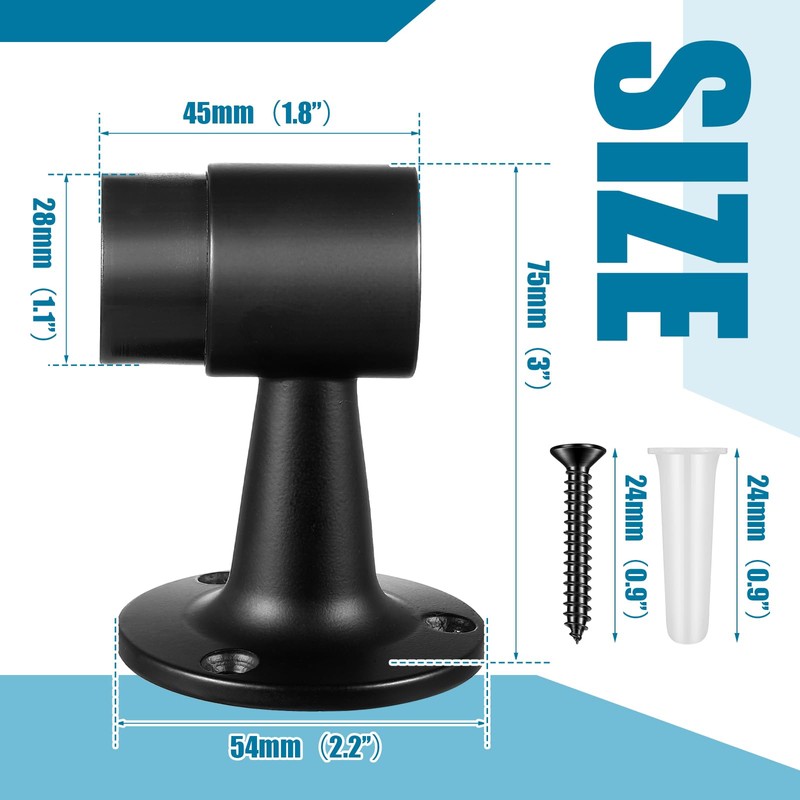 Yaocom 1 Pack Heavy Duty Floor Mounted Door Stop 3