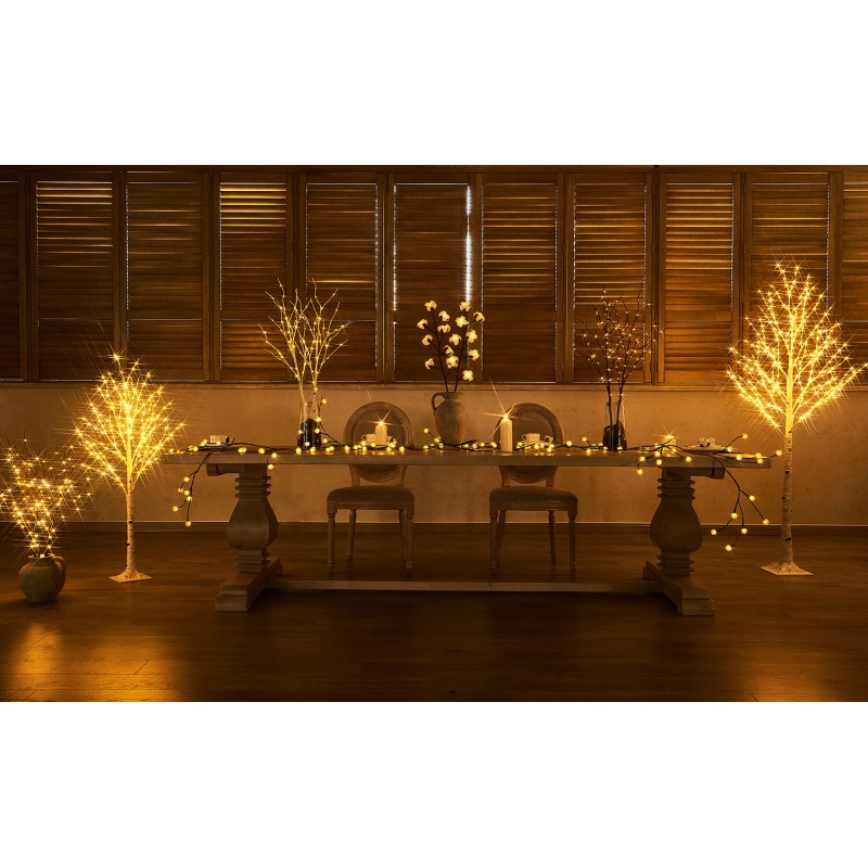 Hairui Lighted Willow Branches Battery Operated Home Mantle Christmas Decor