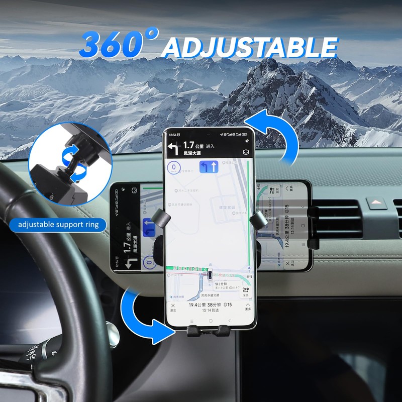 HIRUFAIT Phone Holder Compatible with Land Rover Defender 90 110
