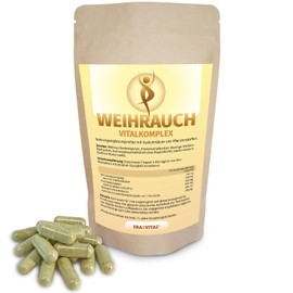 Frankincense Vitalkomplex Capsules High Dose with 648 mg Boswellic Acid and 600 mg Bromelain (3600 FIP U) for Freshness, Care and Balance - Natural Active Ingredients for Your Feeling Vegan (240)