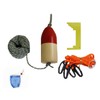 KUFA Galvanized Foldable Crab Trap & Accessory Kit (100' Lead