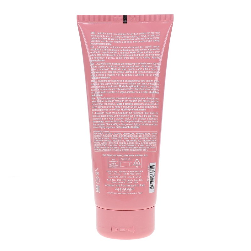 Alfaparf Milano Semi Di Lino Moisture Nutritive Leave-in Conditioner 6.76