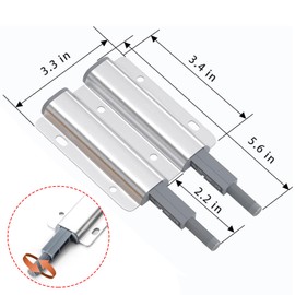 Push to Open Door Catches Push Latch Cupboard Magnetic Double Push Opener Latch Heavy Duty Touch Open Door Closing for Drawer Closer Wardrobe Closure